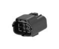 Housing, Receptacle, 2 Rows, 6 Poles, Black